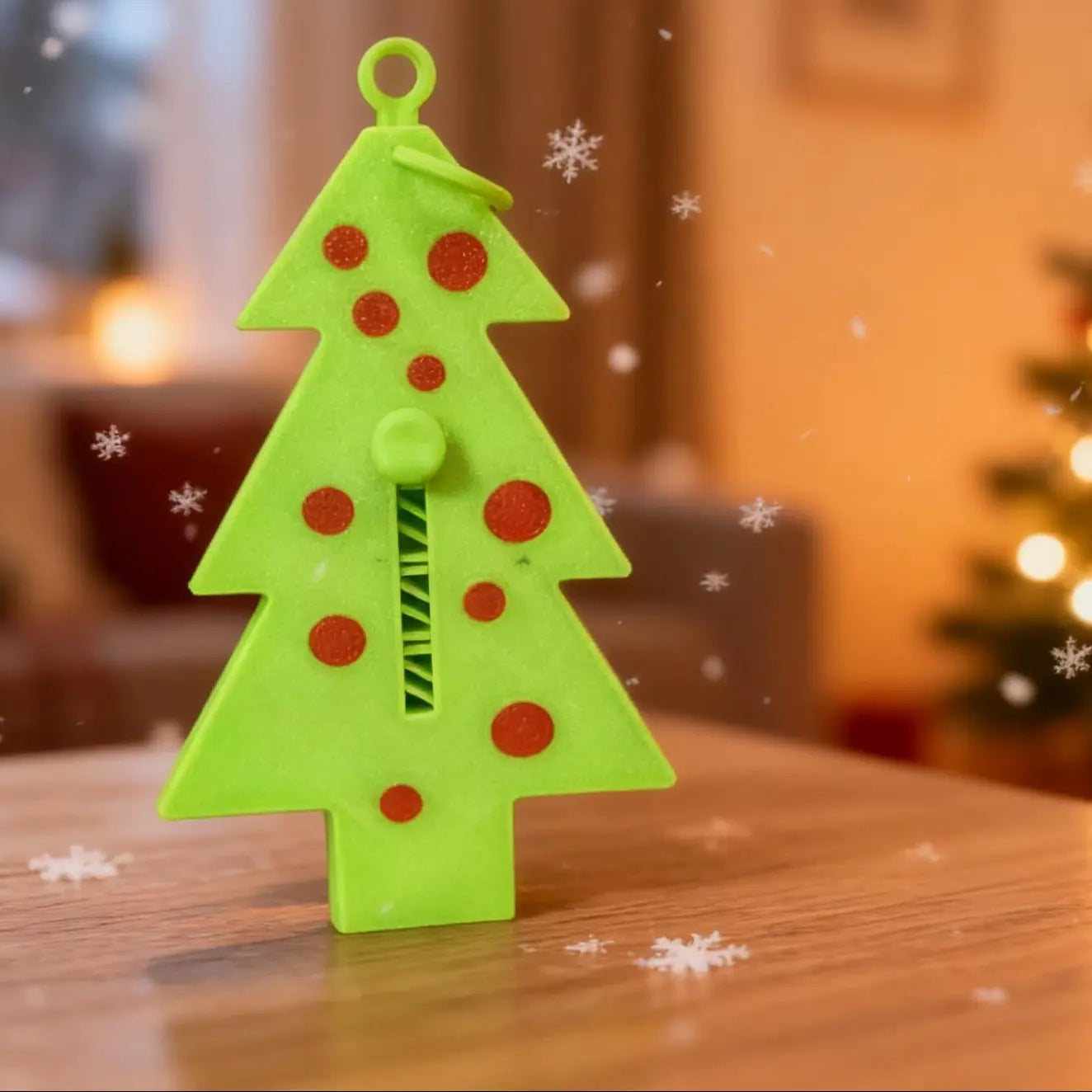 3D Printed Christmas Tree Ornament That Shoots - Funny Green Holiday Gift for Gamers - Unique Stocking Stuffer CR3 Design Co