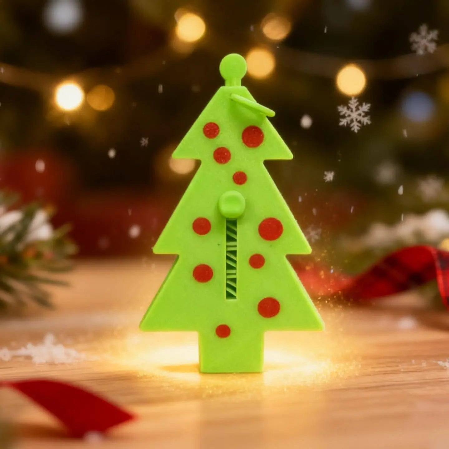 3D Printed Christmas Tree Ornament That Shoots - Funny Green Holiday Gift for Gamers - Unique Stocking Stuffer CR3 Design Co
