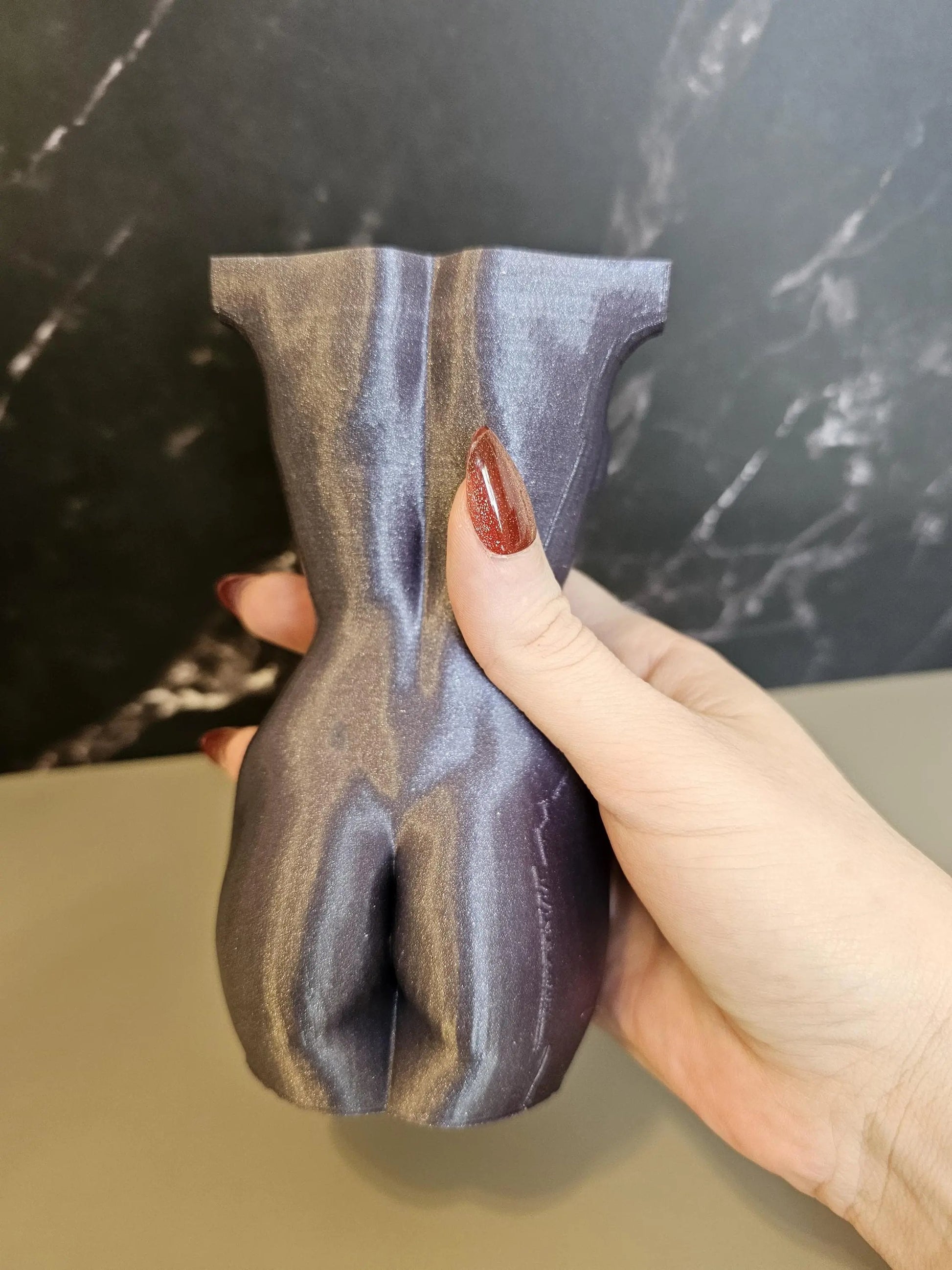 Elegant Lavender Female Torso Vase - Modern 3D Printed Sculpture for Chic Home Decor CR3 Design Co