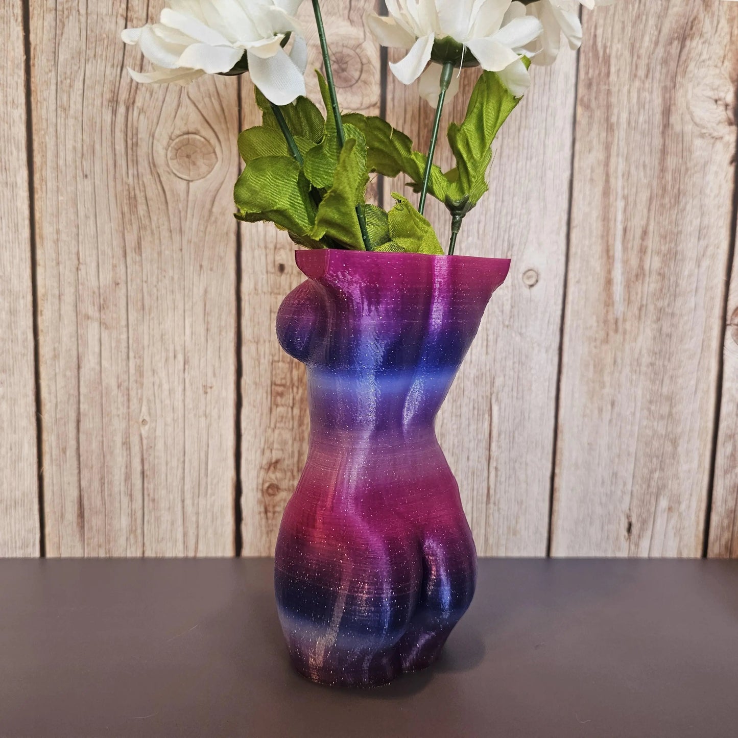 California Twilight Lustra: One-of-a-Kind 3D Printed Goddess Torso Vase - Modern Sculpture Art Decor CR3 Design Co