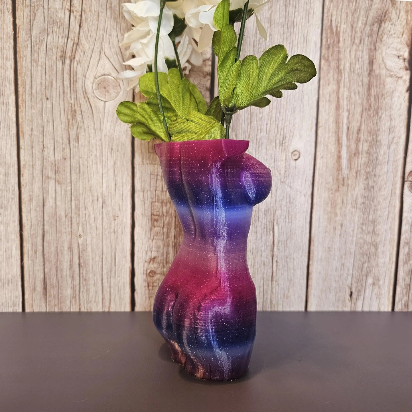 California Twilight Lustra: One-of-a-Kind 3D Printed Goddess Torso Vase - Modern Sculpture Art Decor CR3 Design Co