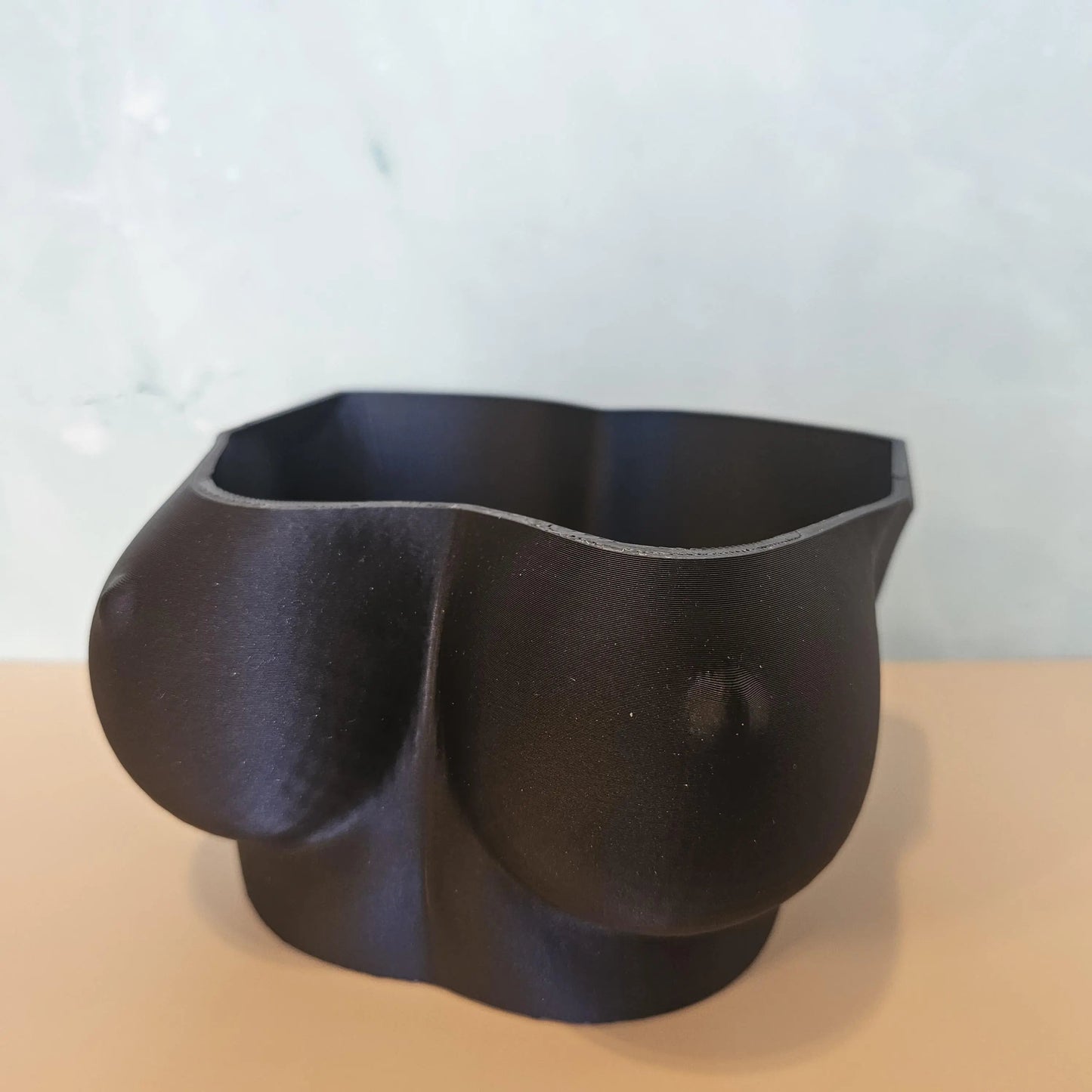 Midnight Blue Bust Planter: 3D Printed Satin Finish Decor CR3 Design Co