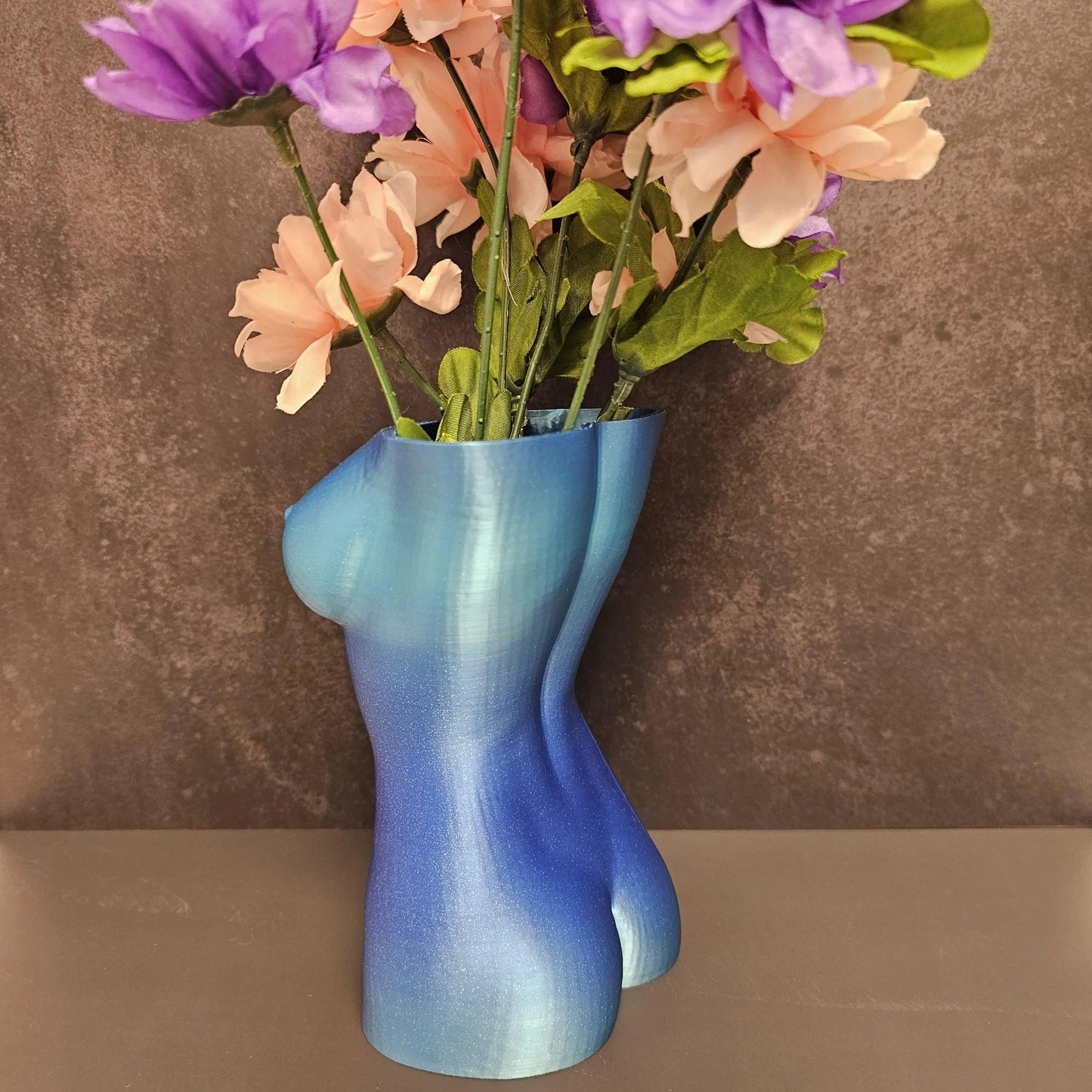 Aqua Oasis Goddess Vase: 3D Printed Female Torso Art Decor CR3 Design Co