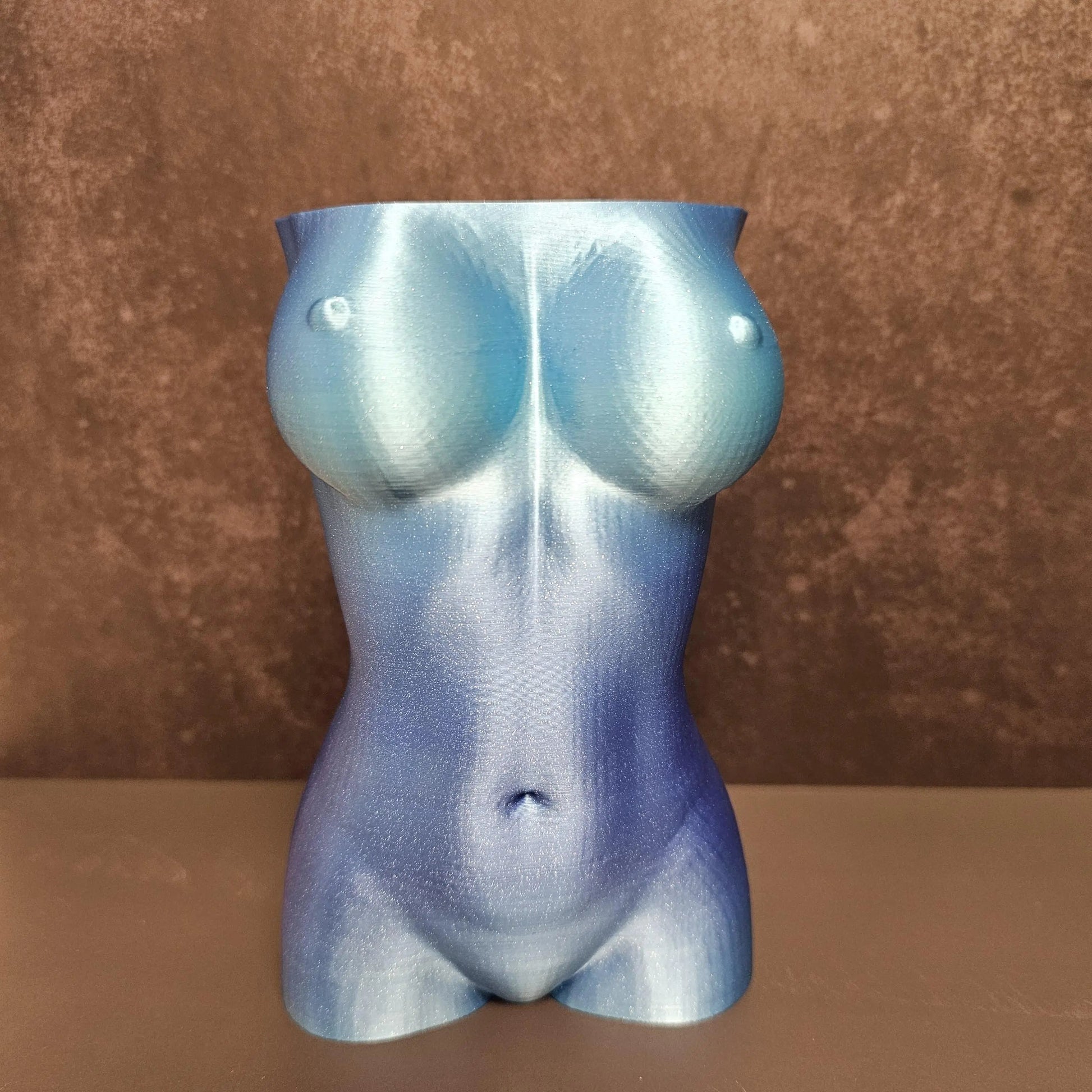 Aqua Oasis Goddess Vase: 3D Printed Female Torso Art Decor CR3 Design Co
