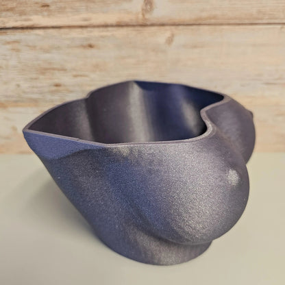 Diamond Lavender Bust Planter: 3D Printed Sculptural Indoor Pot CR3 Design Co
