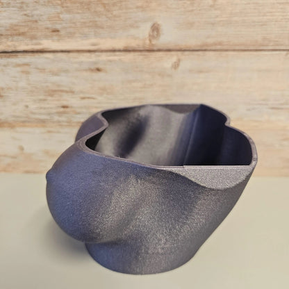 Diamond Lavender Bust Planter: 3D Printed Sculptural Indoor Pot CR3 Design Co