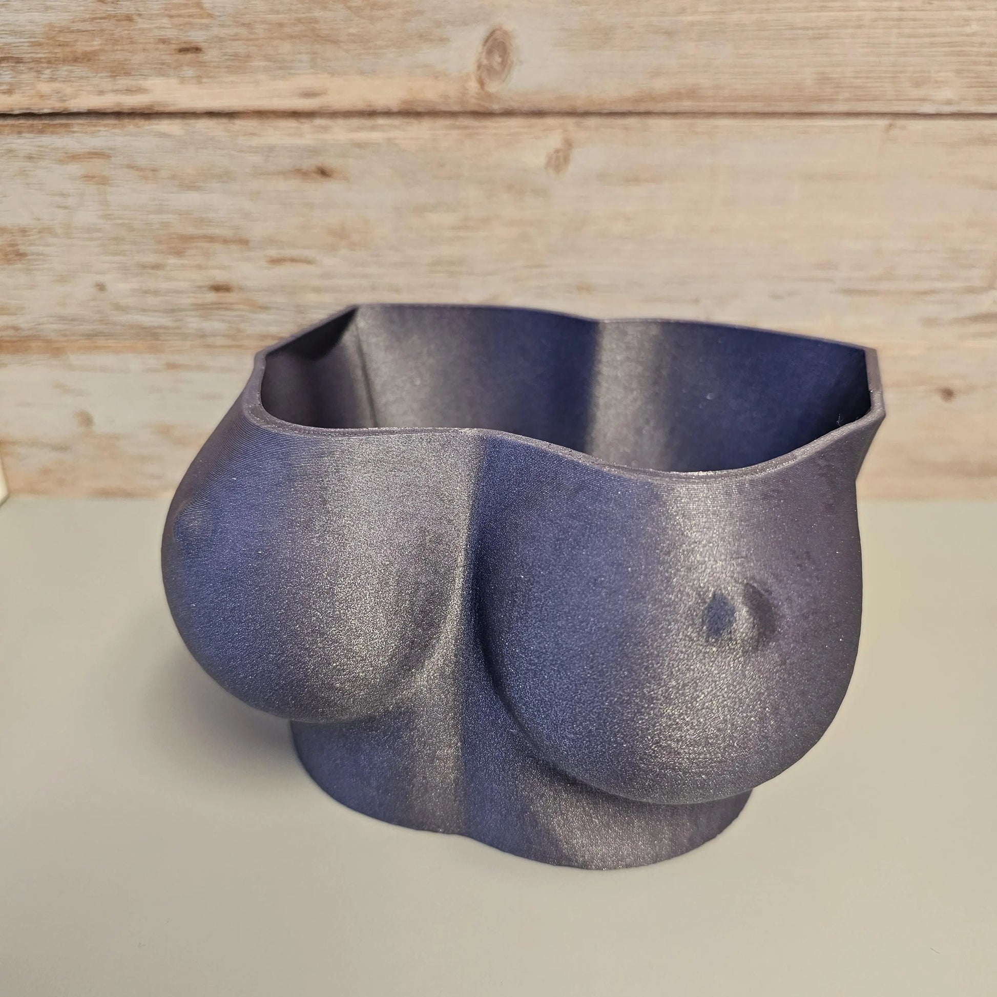 Diamond Lavender Bust Planter: 3D Printed Sculptural Indoor Pot CR3 Design Co