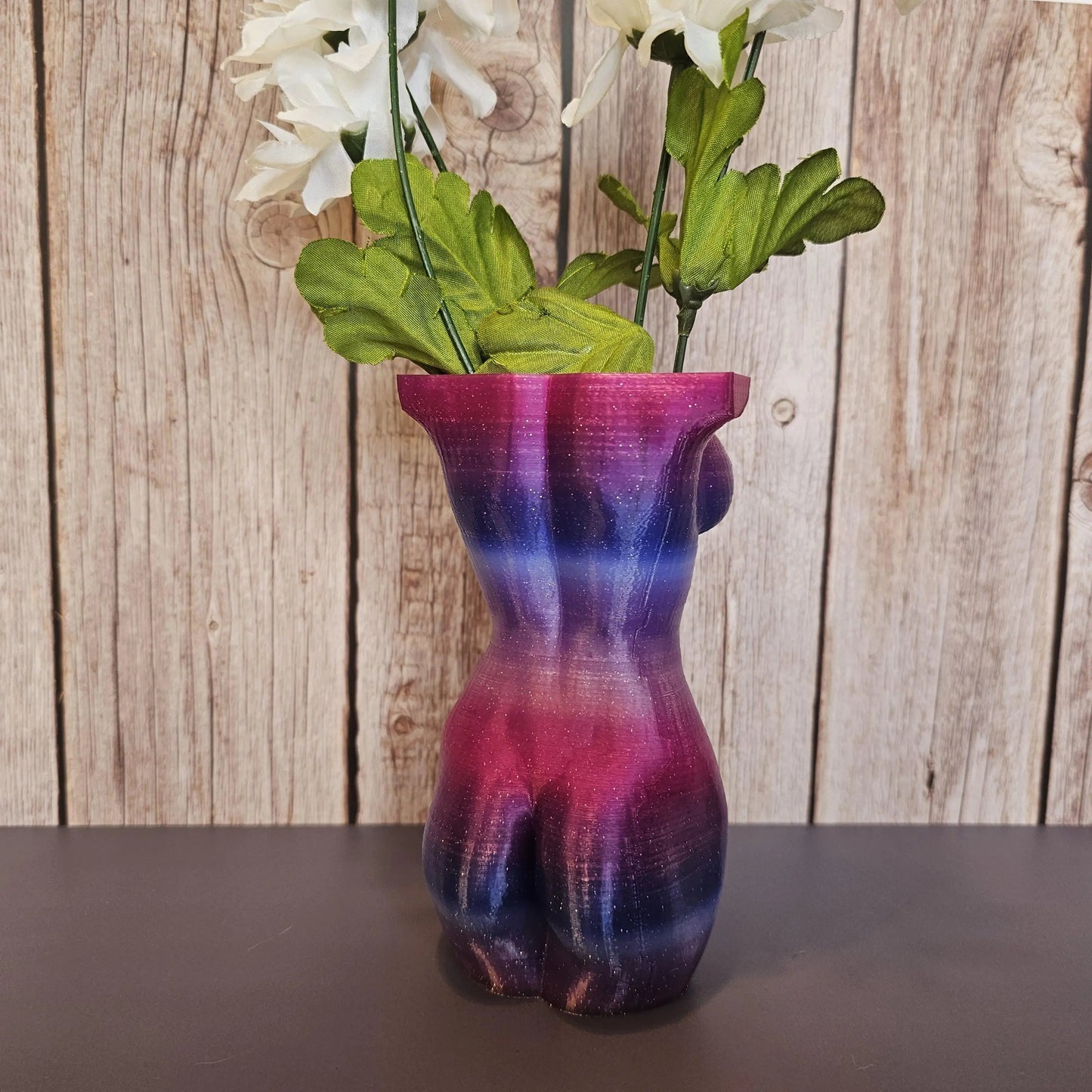 California Twilight Lustra: One-of-a-Kind 3D Printed Goddess Torso Vase - Modern Sculpture Art Decor CR3 Design Co