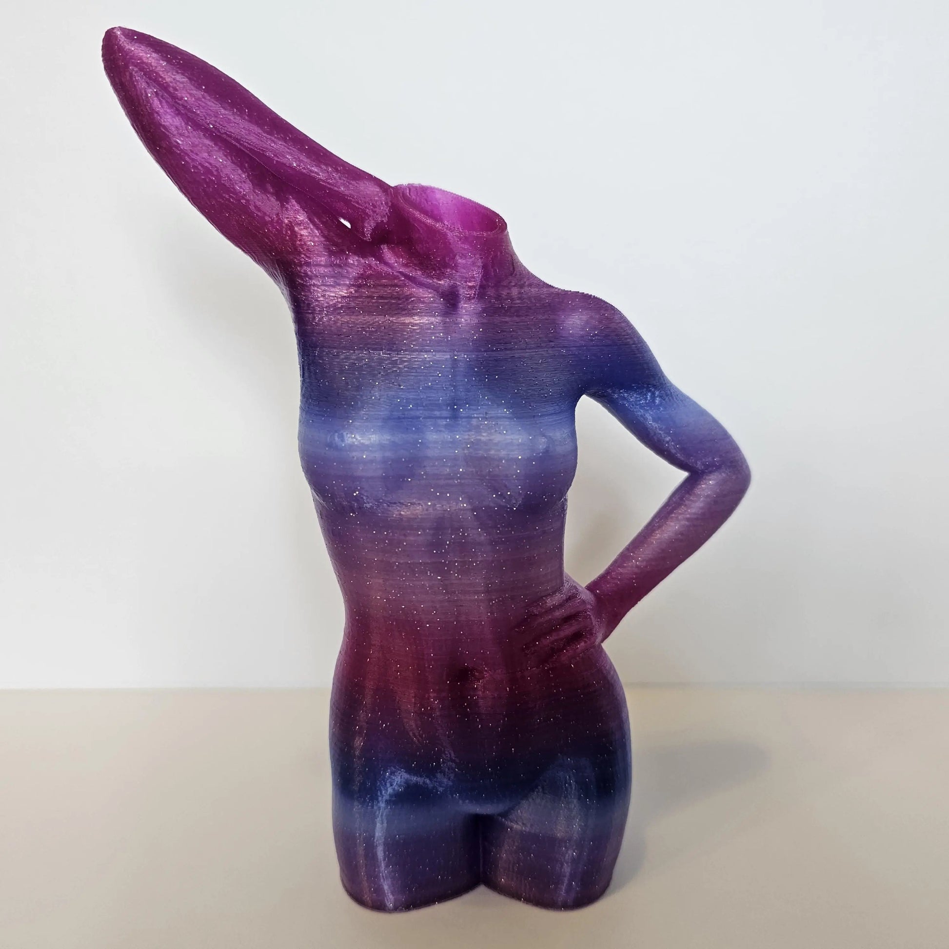 California Twilight Nova: Unique 3D Printed Goddess Vase - Modern Sculpture Home Decor Art CR3 Design Co