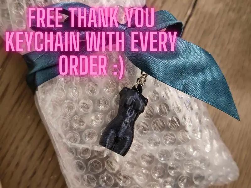 Aqua Oasis Goddess Vase: 3D Printed Female Torso Art Decor CR3 Design Co