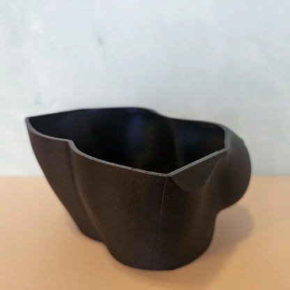 Midnight Blue Bust Planter: 3D Printed Satin Finish Decor CR3 Design Co