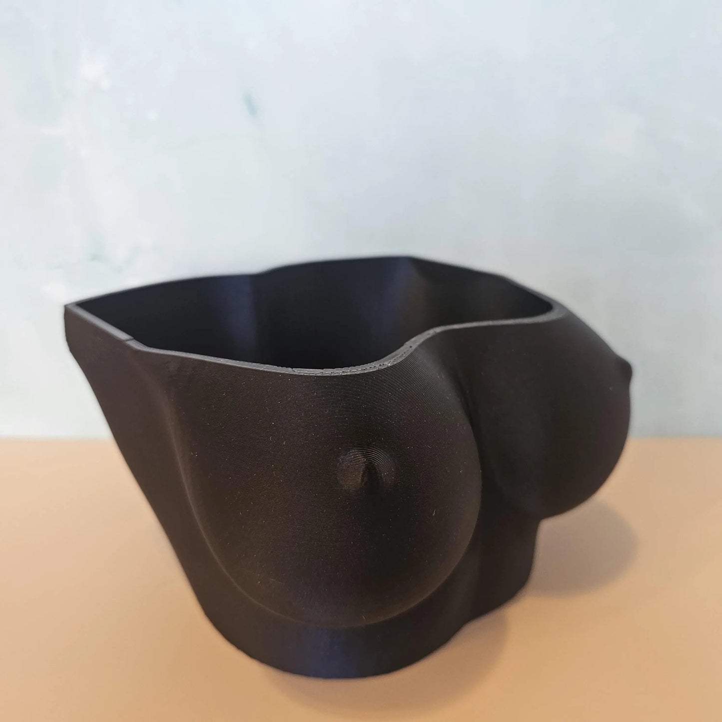 Midnight Blue Bust Planter: 3D Printed Satin Finish Decor CR3 Design Co