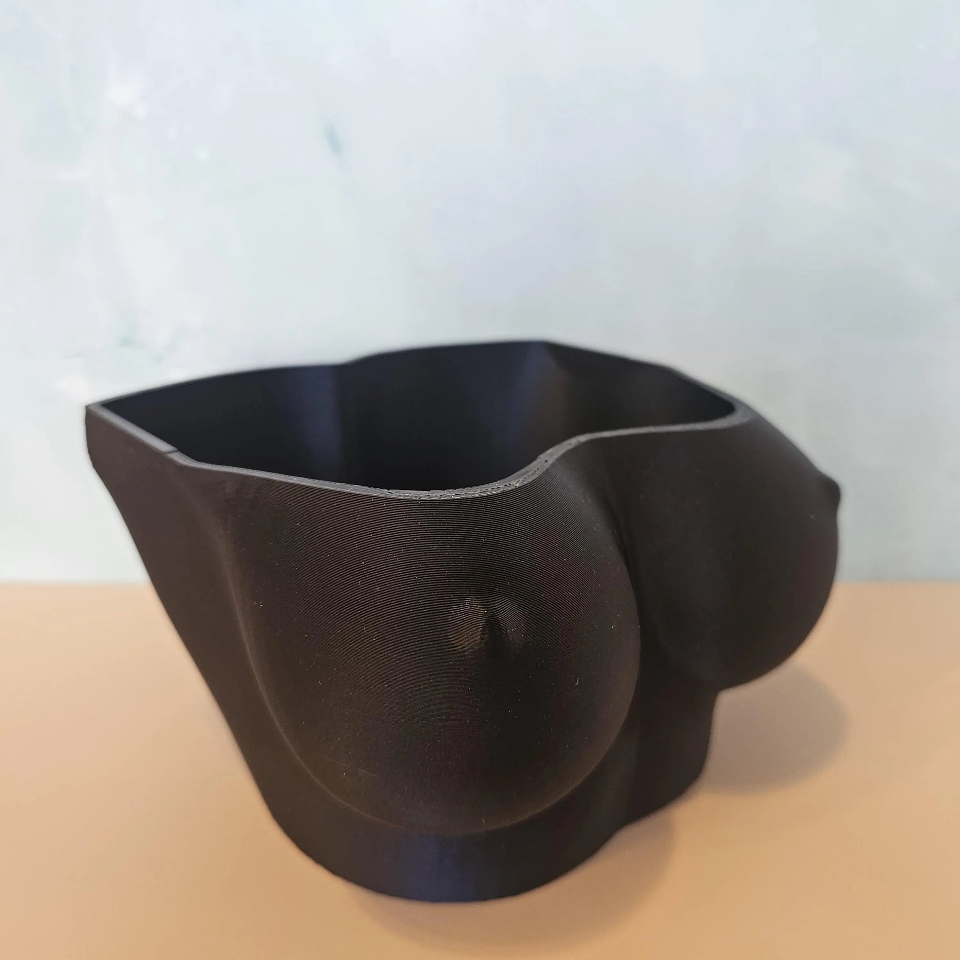 Midnight Blue Bust Planter: 3D Printed Satin Finish Decor CR3 Design Co