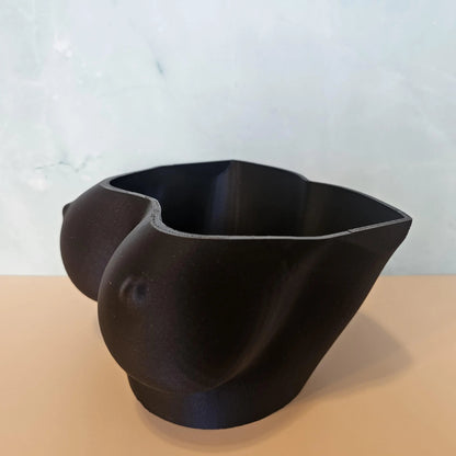 Midnight Blue Bust Planter: 3D Printed Satin Finish Decor CR3 Design Co