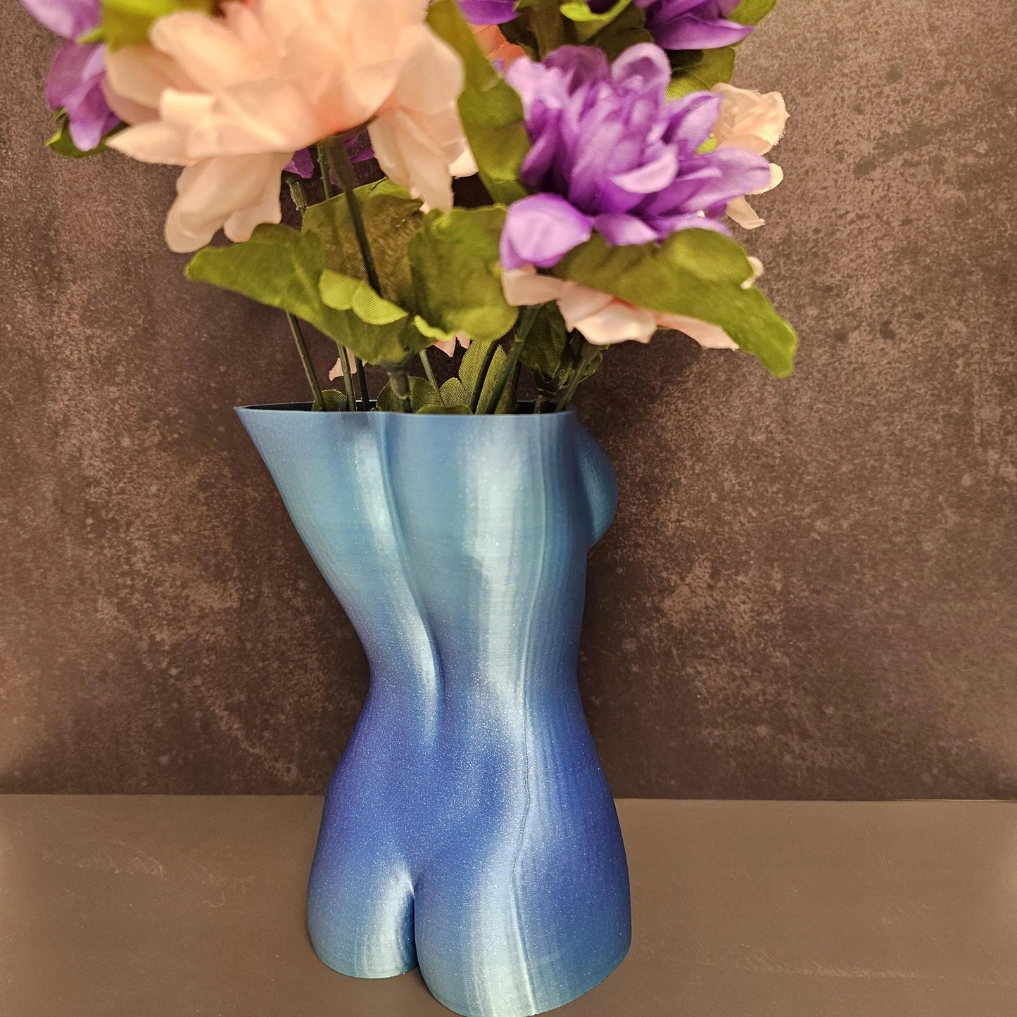 Aqua Oasis Goddess Vase: 3D Printed Female Torso Art Decor CR3 Design Co