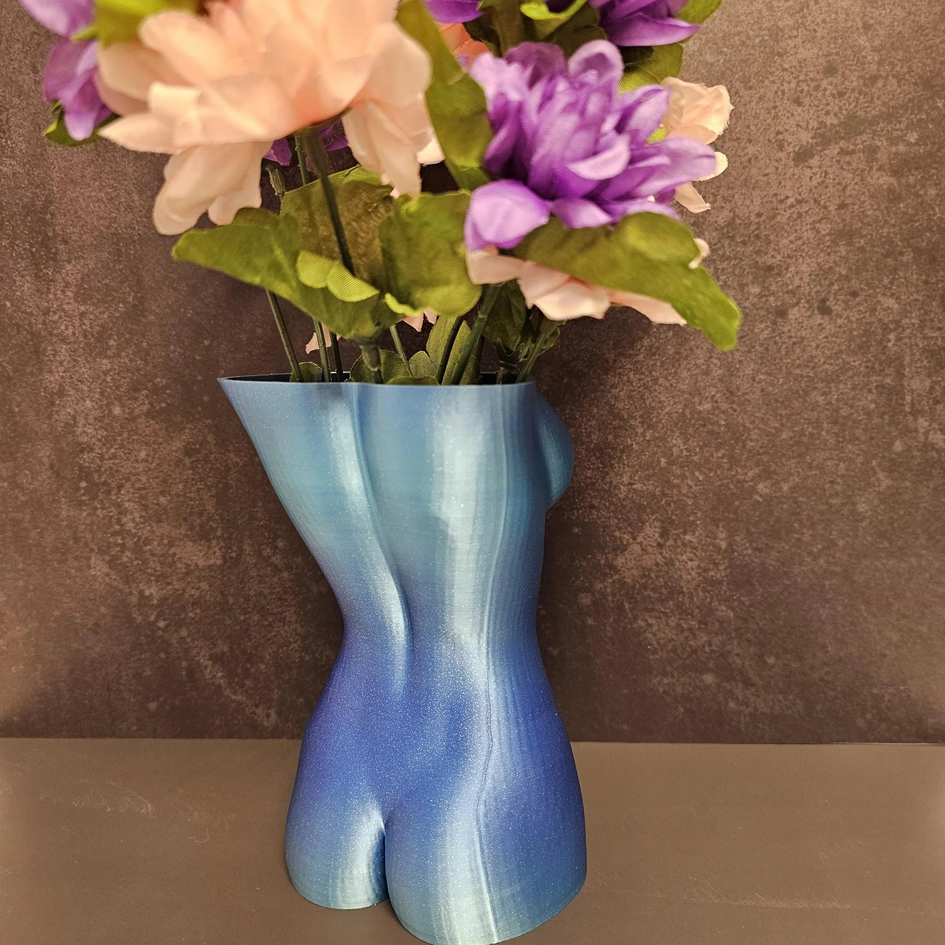 Aqua Oasis Goddess Vase: 3D Printed Female Torso Art Decor CR3 Design Co