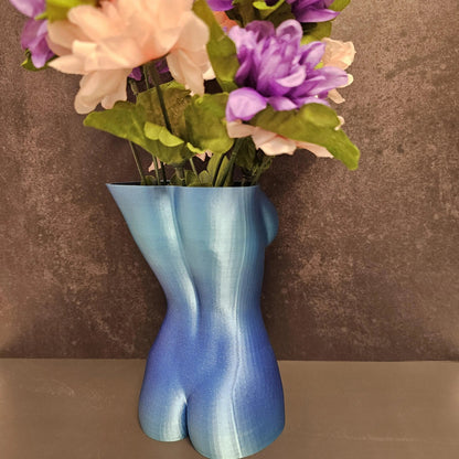 Aqua Oasis Goddess Vase: 3D Printed Female Torso Art Decor CR3 Design Co