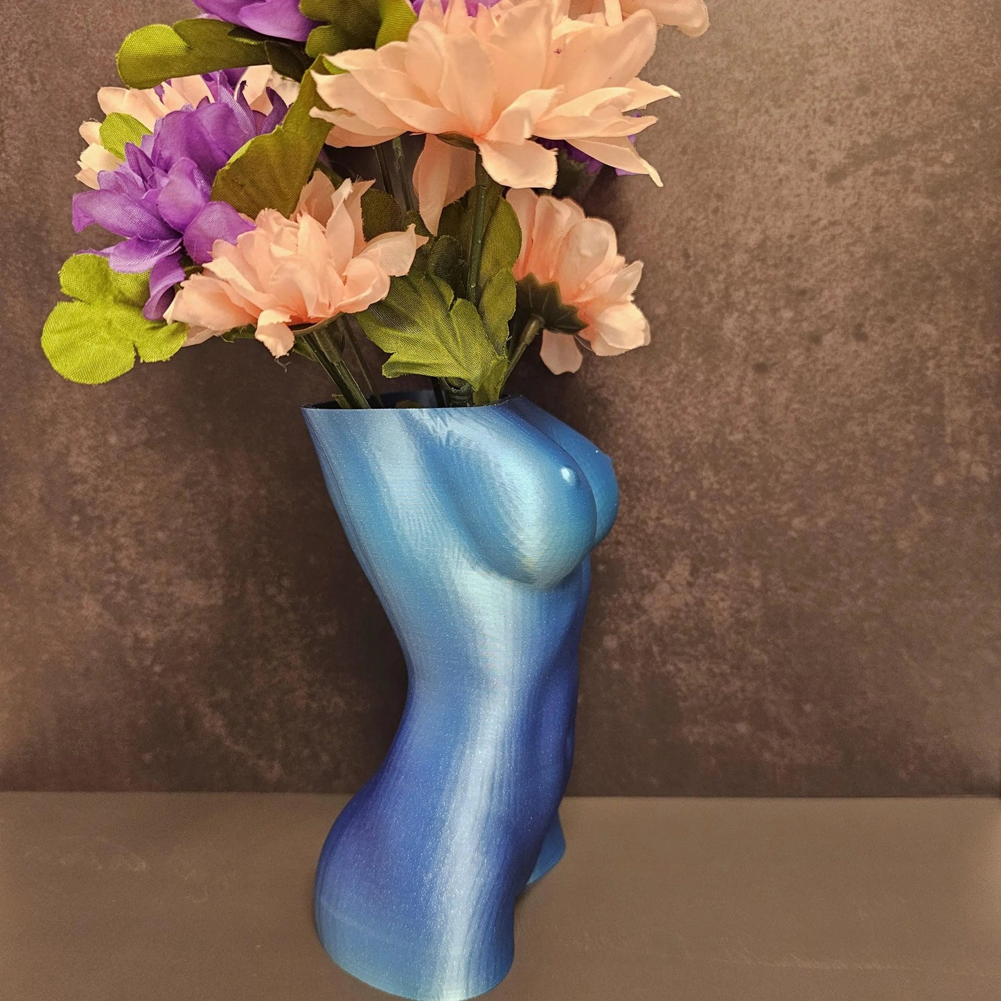 Aqua Oasis Goddess Vase: 3D Printed Female Torso Art Decor CR3 Design Co