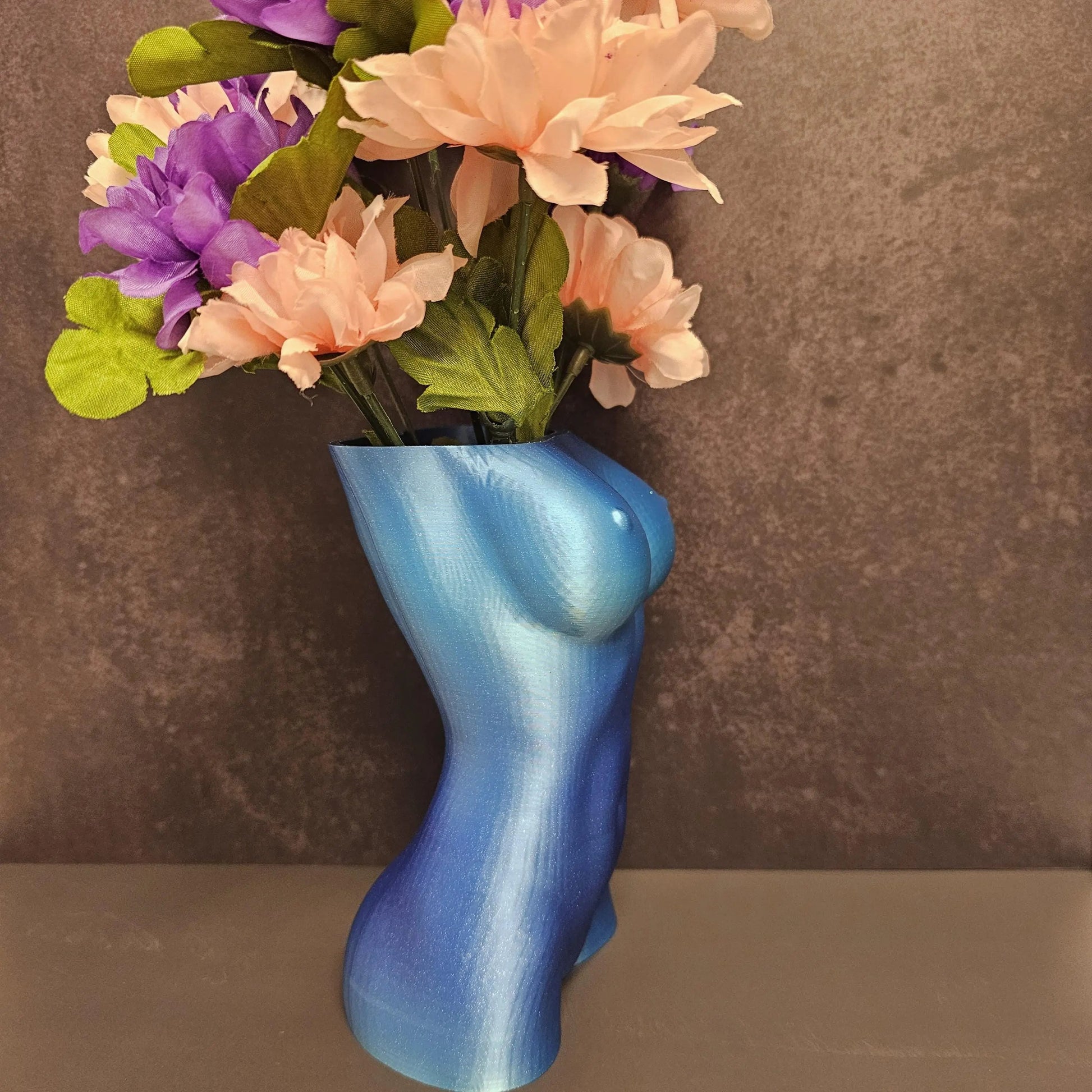 Aqua Oasis Goddess Vase: 3D Printed Female Torso Art Decor CR3 Design Co