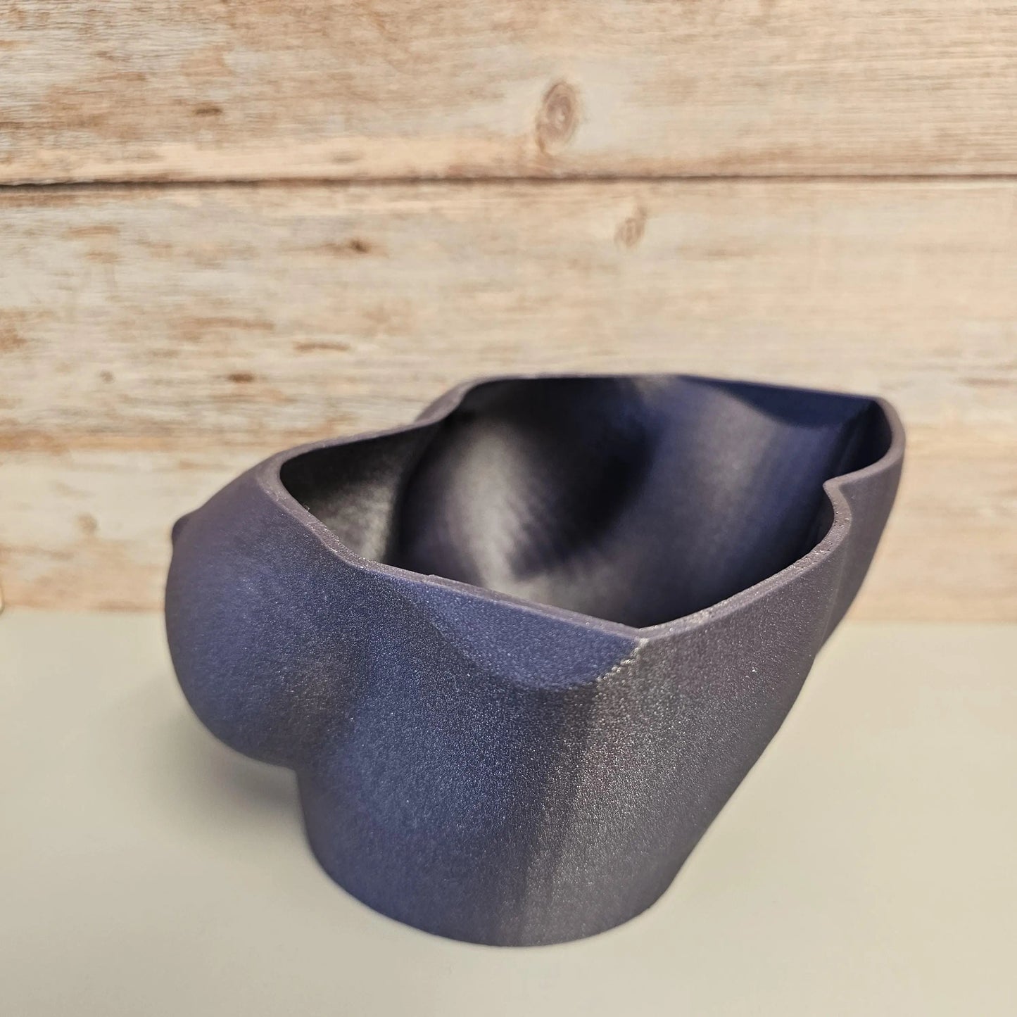 Diamond Lavender Bust Planter: 3D Printed Sculptural Indoor Pot CR3 Design Co