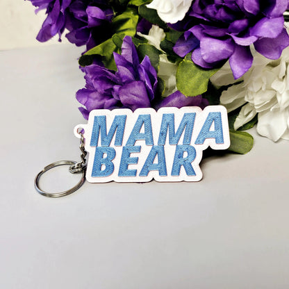 Personalized 3D Printed Name Keychain - Two-Tone Custom Keyring CR3 Design Co