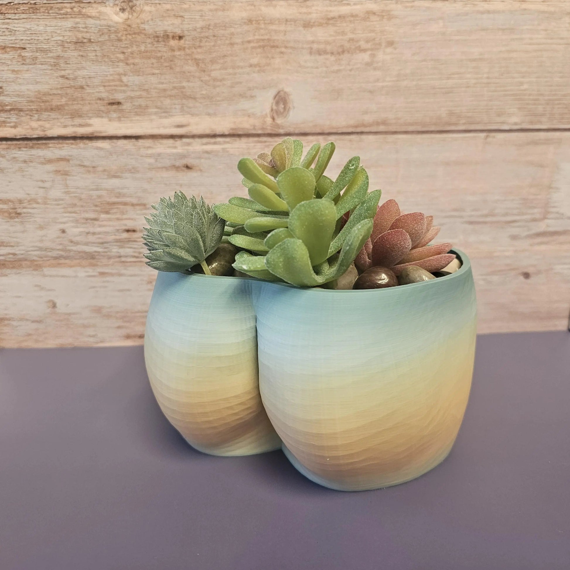 3D Printed Butt Planter: Modern Body Art Vase - Feminine Booty Sculpture for Small Plants CR3 Design Co
