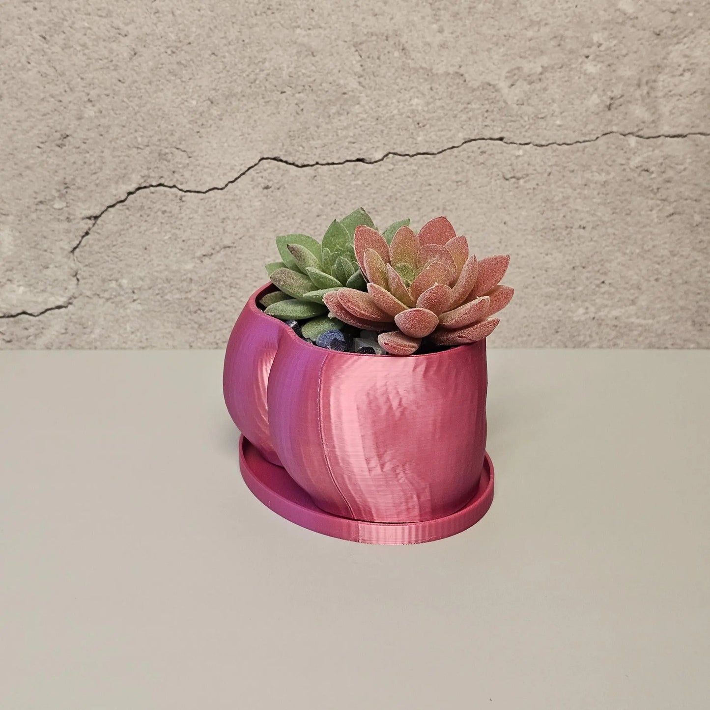 3D Printed Butt Planter: Electric Rose Body Art Vase CR3 Design Co