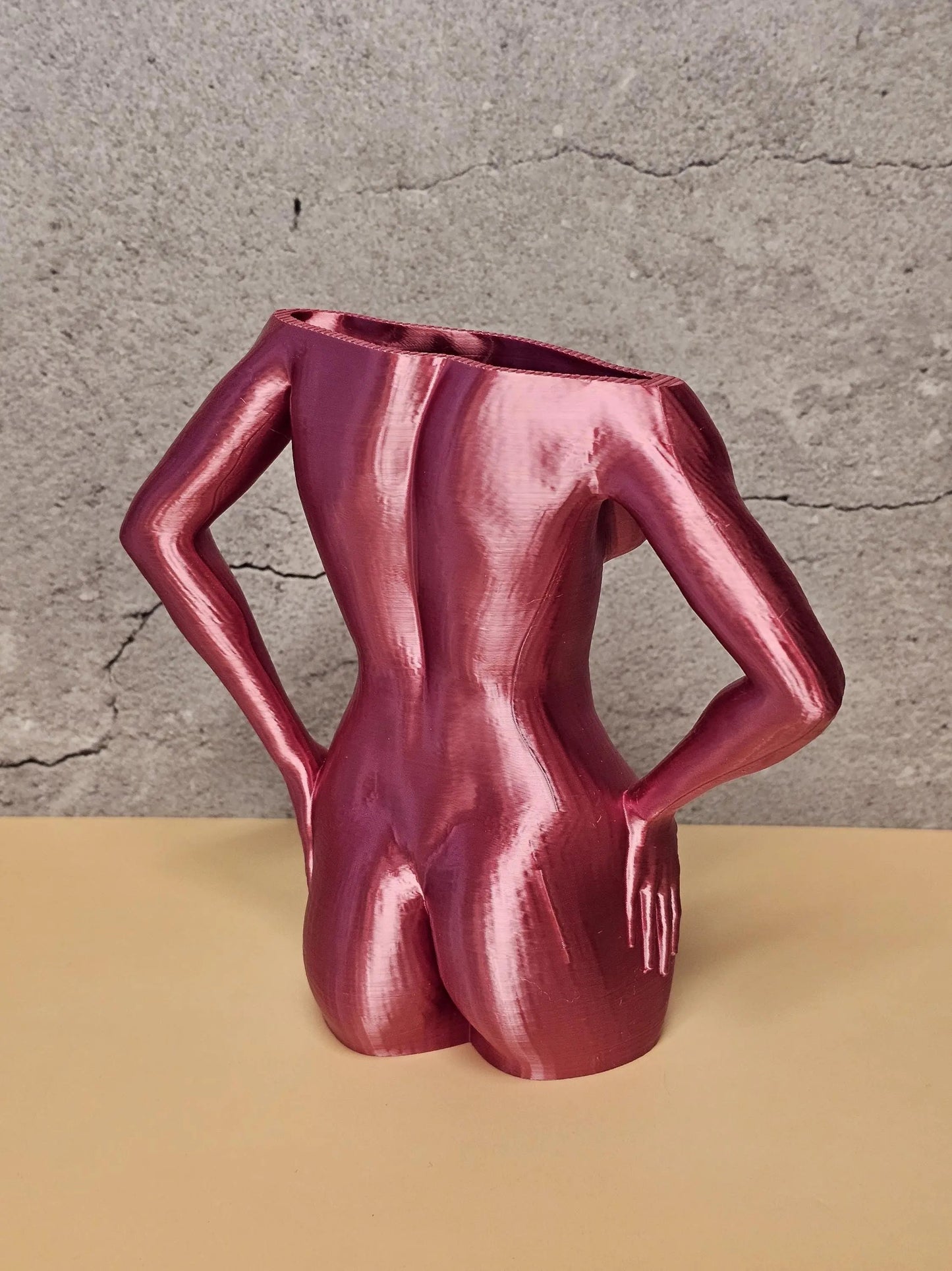 Pink Torso Vase: Breast Cancer Awareness Gift, Ribbon Keychain CR3 Design Co