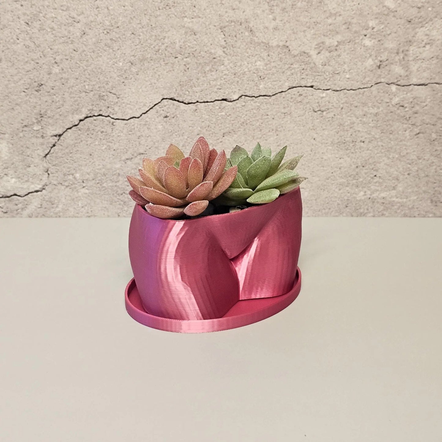 3D Printed Butt Planter: Electric Rose Body Art Vase CR3 Design Co