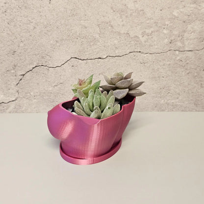 3D Printed Electric Rose Torso Planter: Modern Indoor Sculptural Bust Pot for Live Plants CR3 Design Co