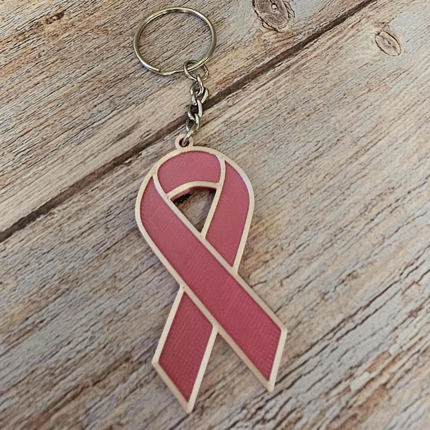 Pink Torso Vase: Breast Cancer Awareness Gift, Ribbon Keychain CR3 Design Co