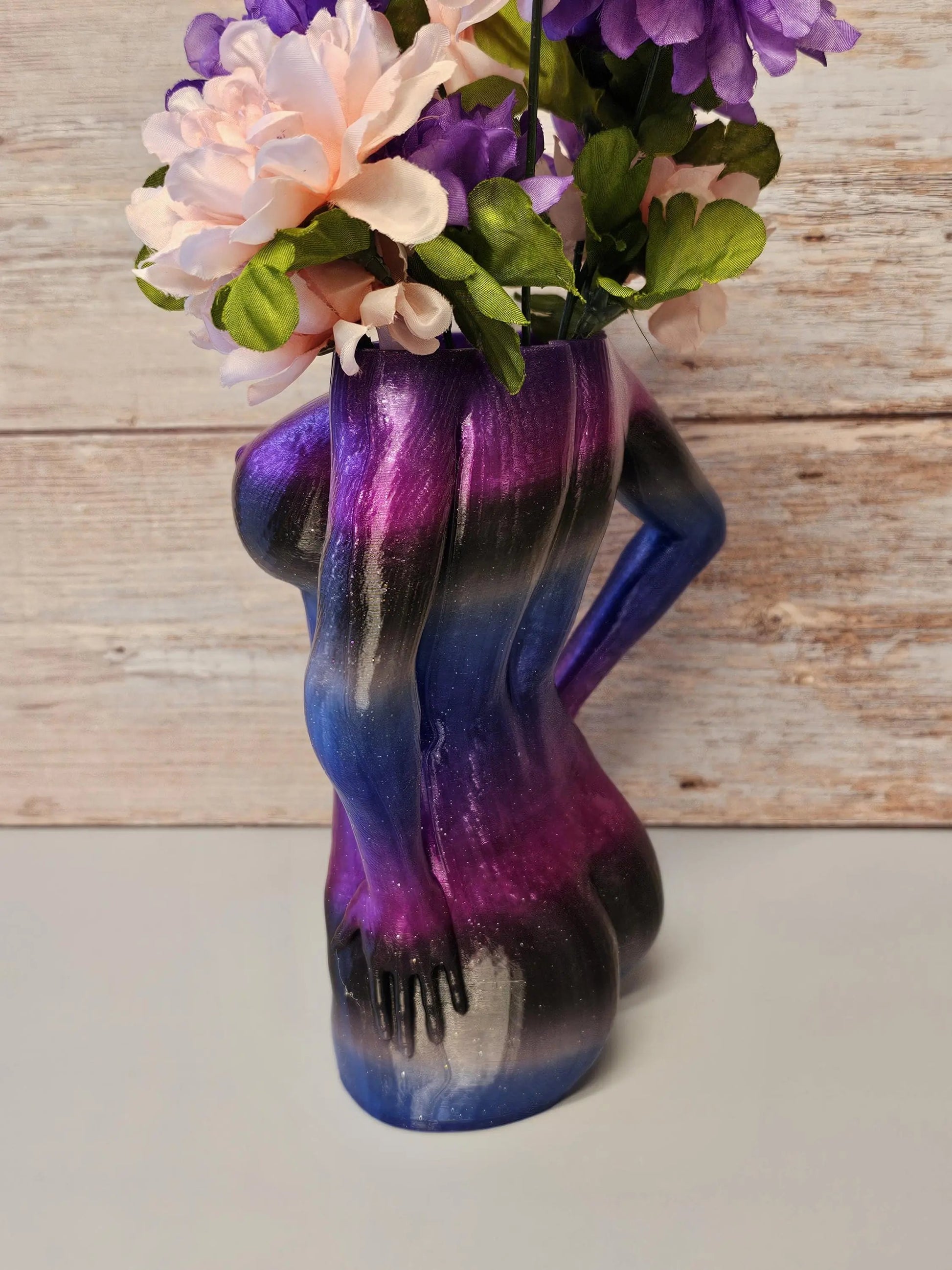 Mystic Eclipse Female Torso Vase: 3D Printed Modern Sculpture for Elegant Home Decor CR3 Design Co