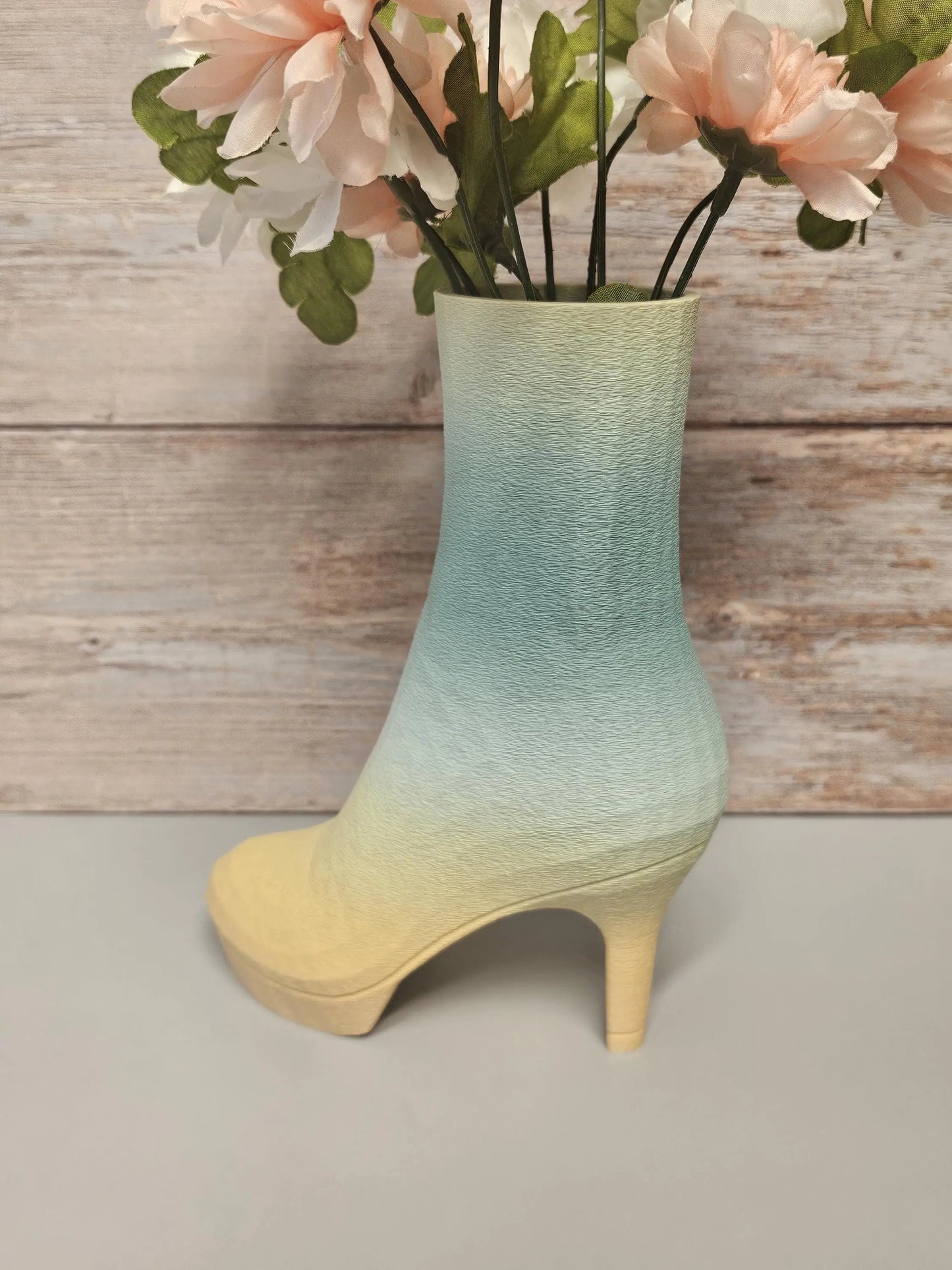 Pastel High Heel Boot Vase - 3D Printed Fashion-Inspired Statement Planter for Modern Home Decor CR3 Design Co