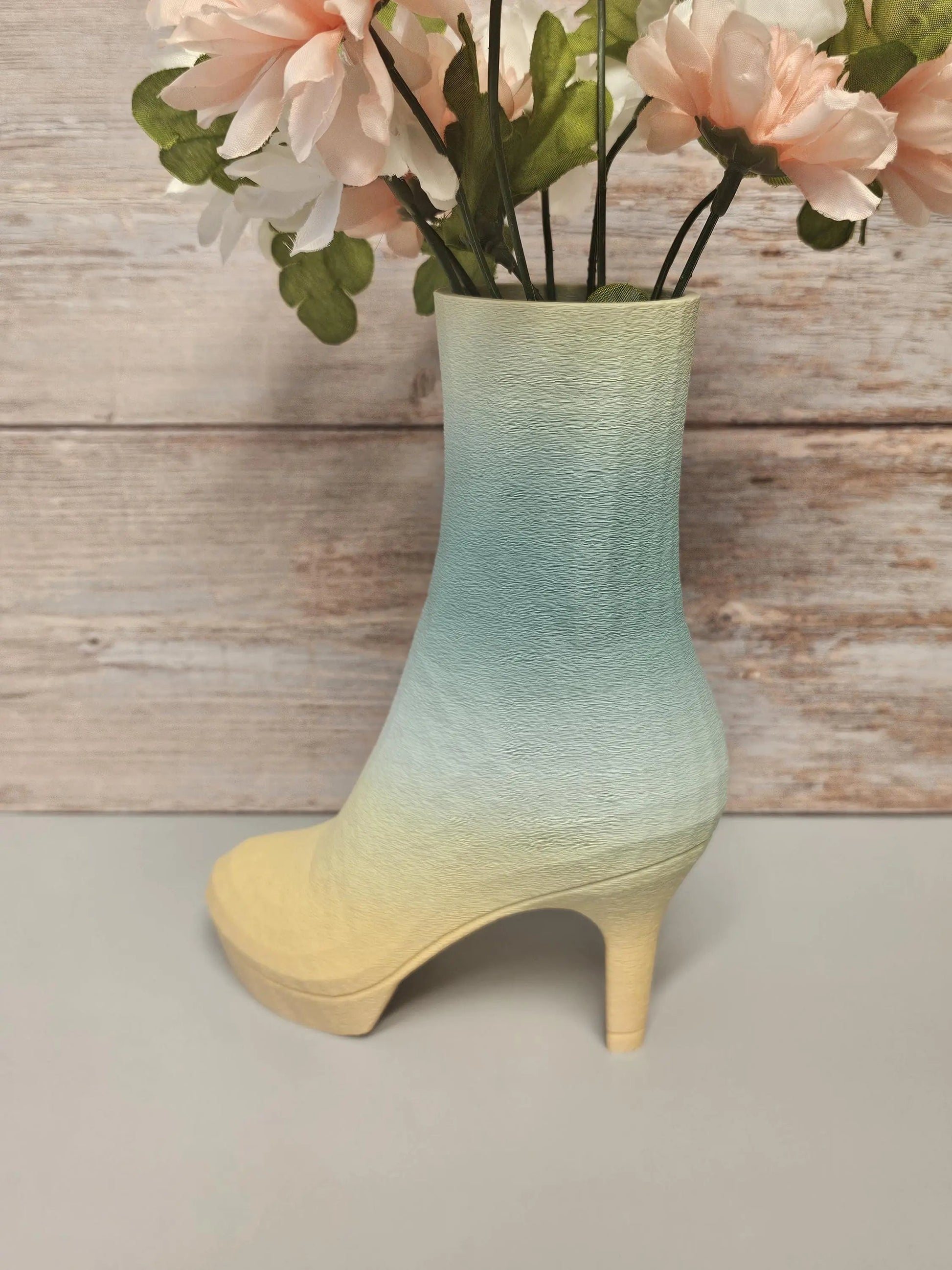 Pastel High Heel Boot Vase - 3D Printed Fashion-Inspired Statement Planter for Modern Home Decor CR3 Design Co
