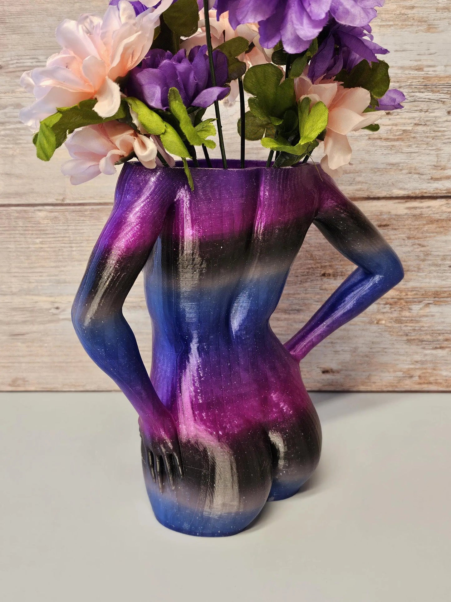 Mystic Eclipse Female Torso Vase: 3D Printed Modern Sculpture for Elegant Home Decor CR3 Design Co