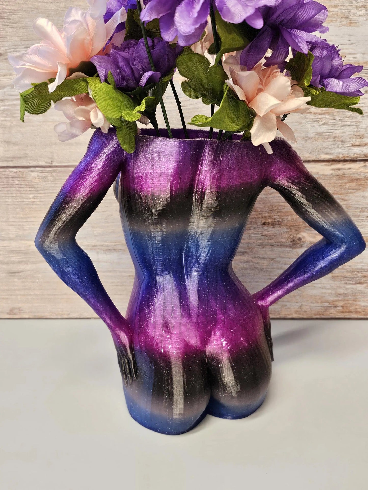 Mystic Eclipse Female Torso Vase: 3D Printed Modern Sculpture for Elegant Home Decor CR3 Design Co