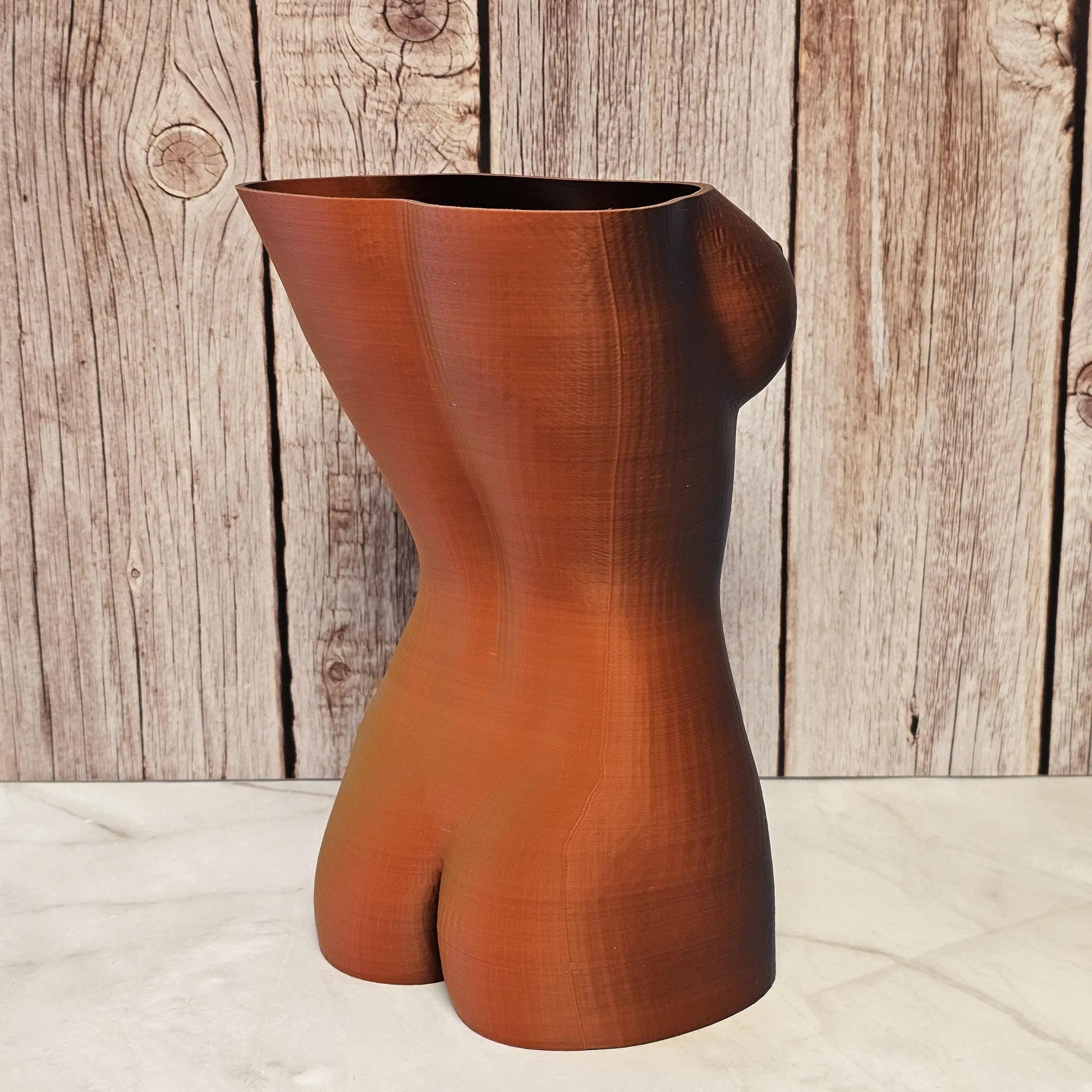 Neon Lava Goddess Vase: 3D Printed Torso Sculpture CR3 Design Co
