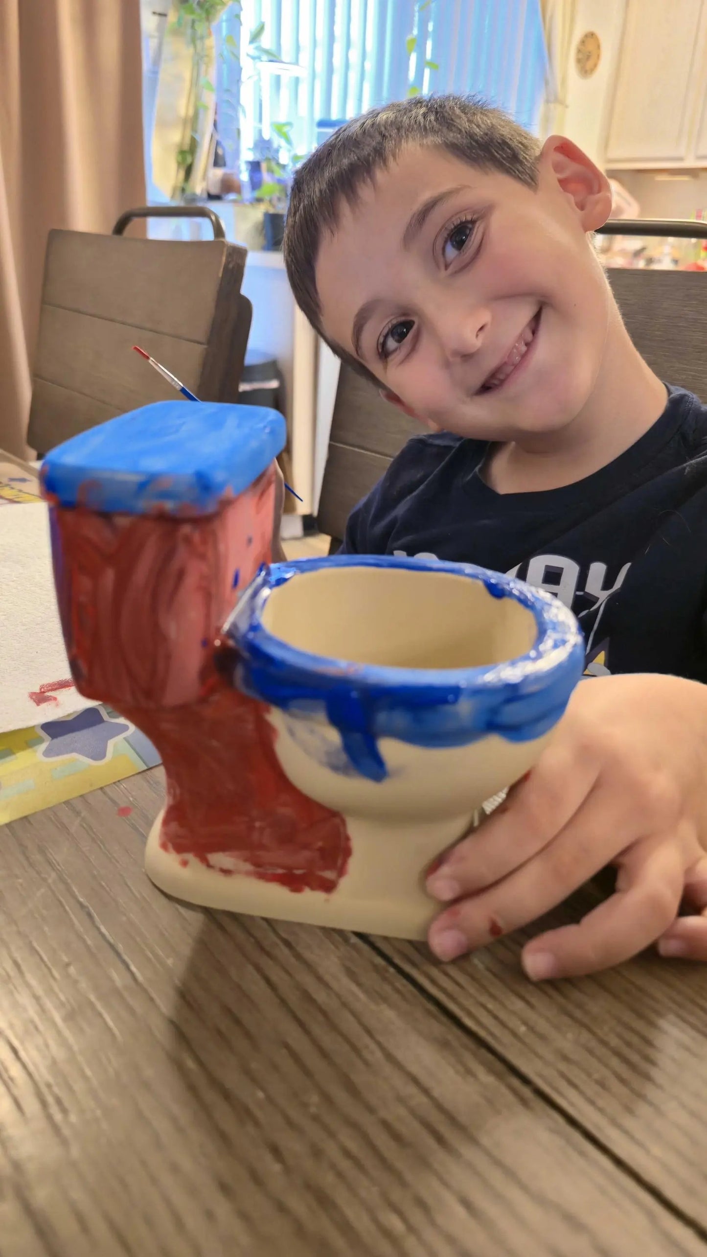 DIY Happy Worm Planter Kit: 3D Printed Sculpture, Paint-It-Yourself Pot, Unique Home Decor CR3 Design Co