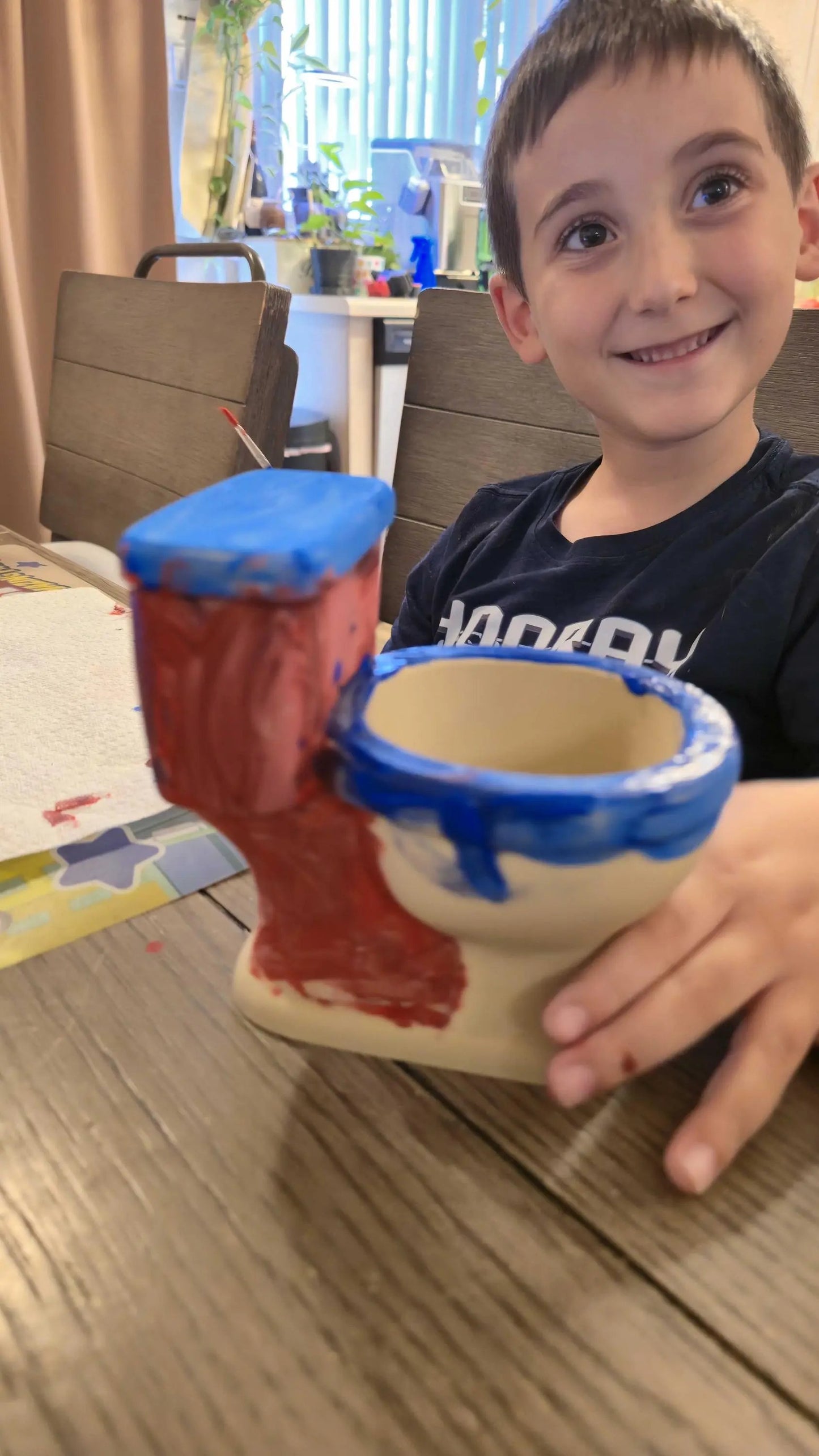 DIY Happy Worm Planter Kit: 3D Printed Sculpture, Paint-It-Yourself Pot, Unique Home Decor CR3 Design Co