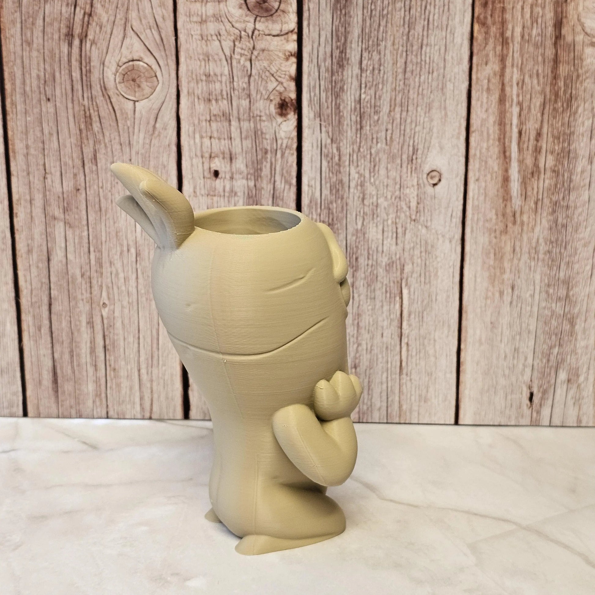 DIY Screaming Carrot Planter Kit: 3D Printed Sculpture, Paint-It-Yourself Pot, Unique Home Decor CR3 Design Co