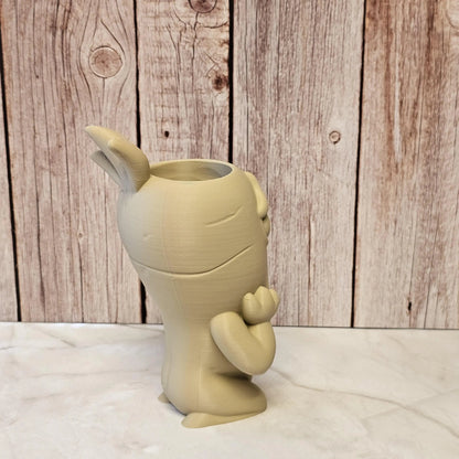 DIY Screaming Carrot Planter Kit: 3D Printed Sculpture, Paint-It-Yourself Pot, Unique Home Decor CR3 Design Co