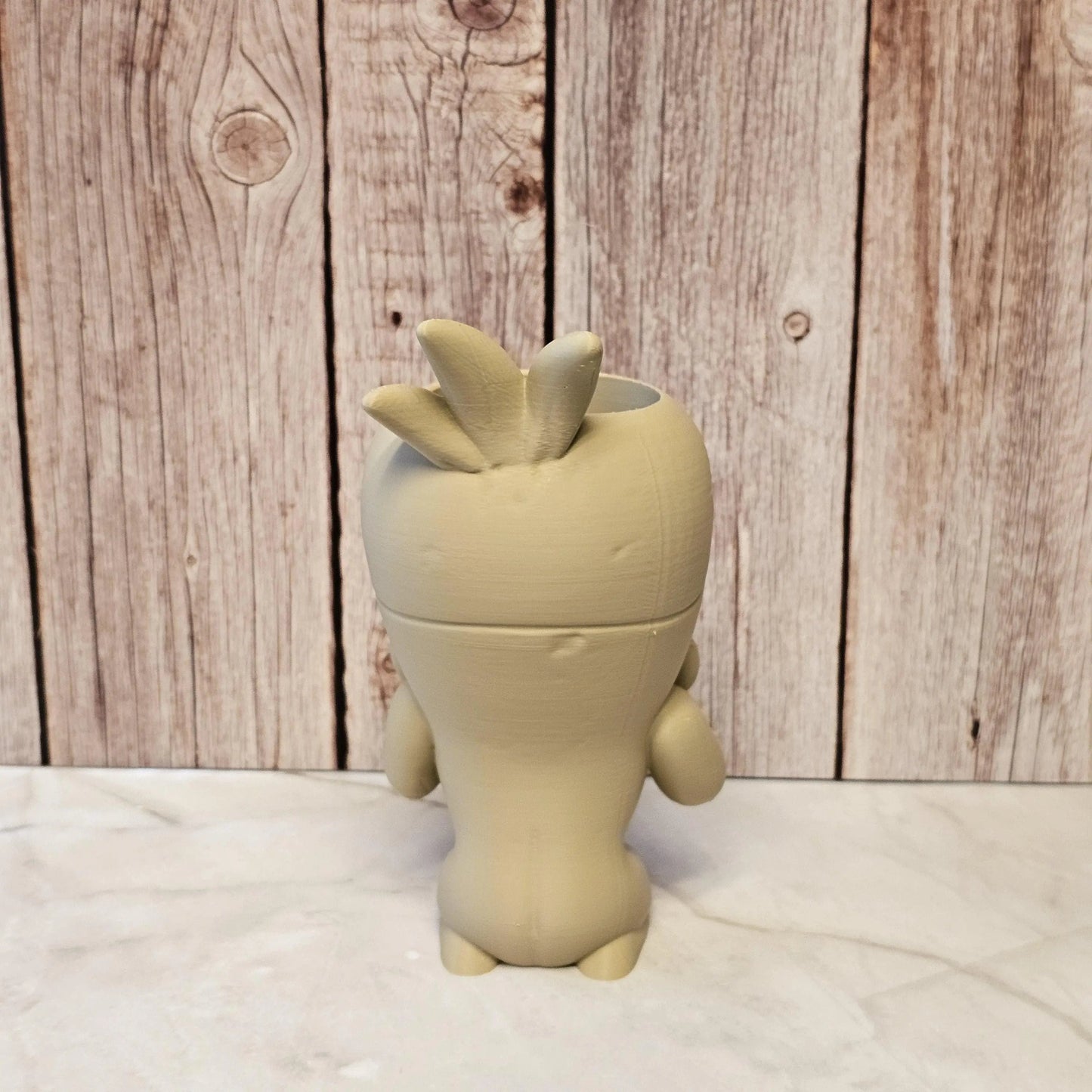 DIY Screaming Carrot Planter Kit: 3D Printed Sculpture, Paint-It-Yourself Pot, Unique Home Decor CR3 Design Co