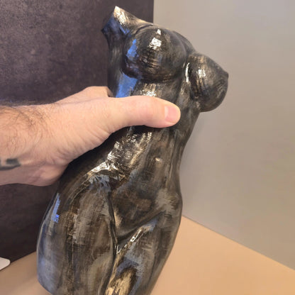 Hand-Painted Goddess Vase: 3D Printed Torso Sculpture - Boho Planter CR3 Design Co