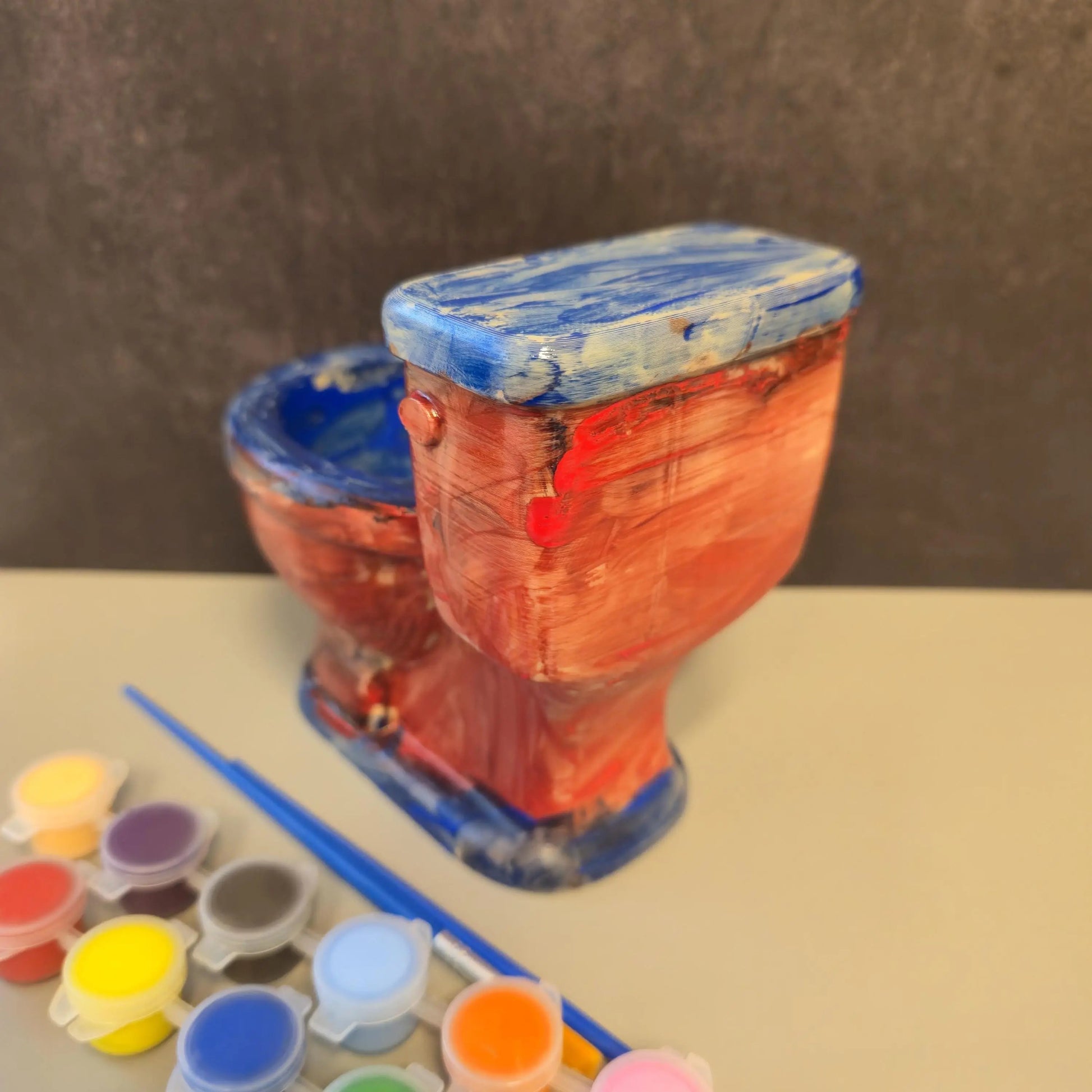 DIY Wood Toilet Planter Kit: 3D Printed Bathroom Succulent Pot CR3 Design Co