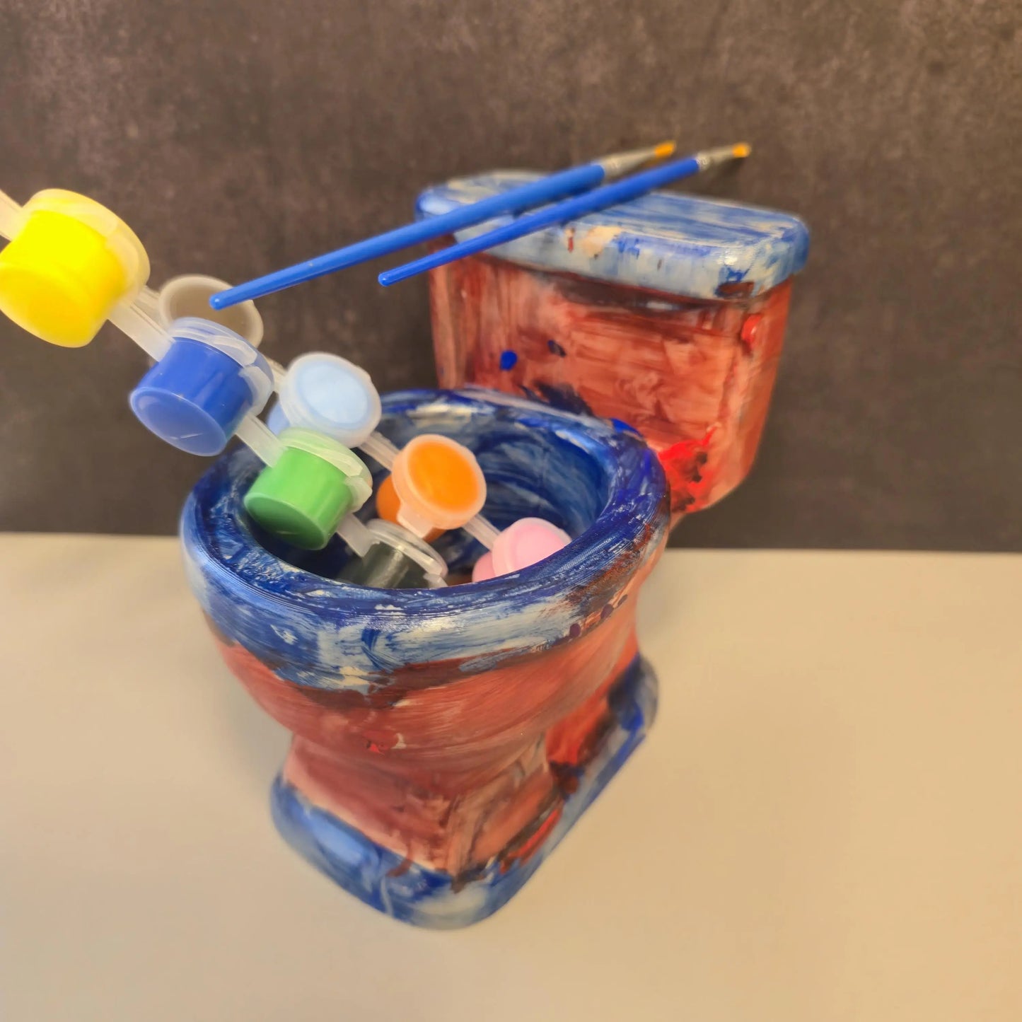 DIY Wood Toilet Planter Kit: 3D Printed Bathroom Succulent Pot CR3 Design Co