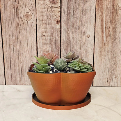 3D Printed Neon Lava Torso Planter: Sculptural Body Art Vase CR3 Design Co