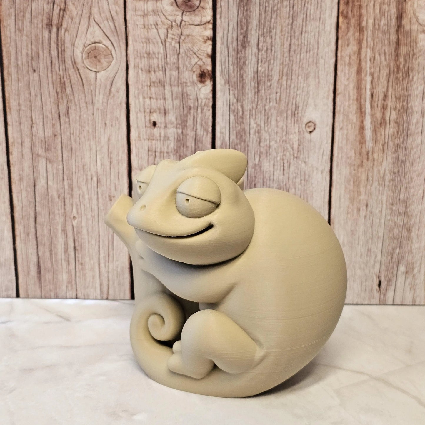 DIY Chameleon Planter Kit: 3D Printed Sculpture, Paint-It-Yourself Pot, Unique Home Decor CR3 Design Co